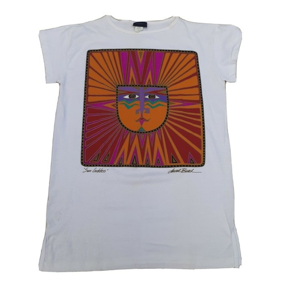 Laurel Burch Other - Vintage Laurel Burch Sun Goddess One Size White T-shirt Single Stitch USA Made